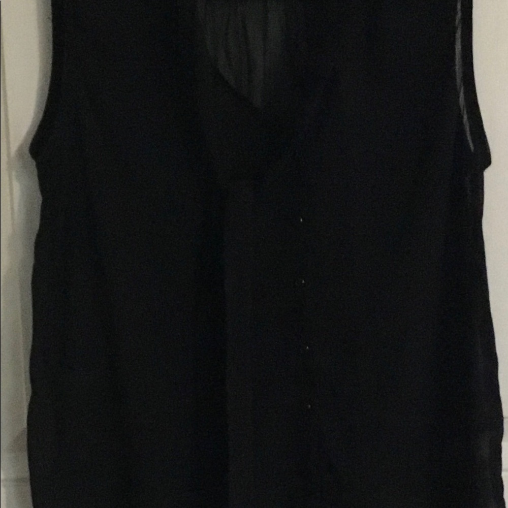 Guess. Large. Sheer black blouse